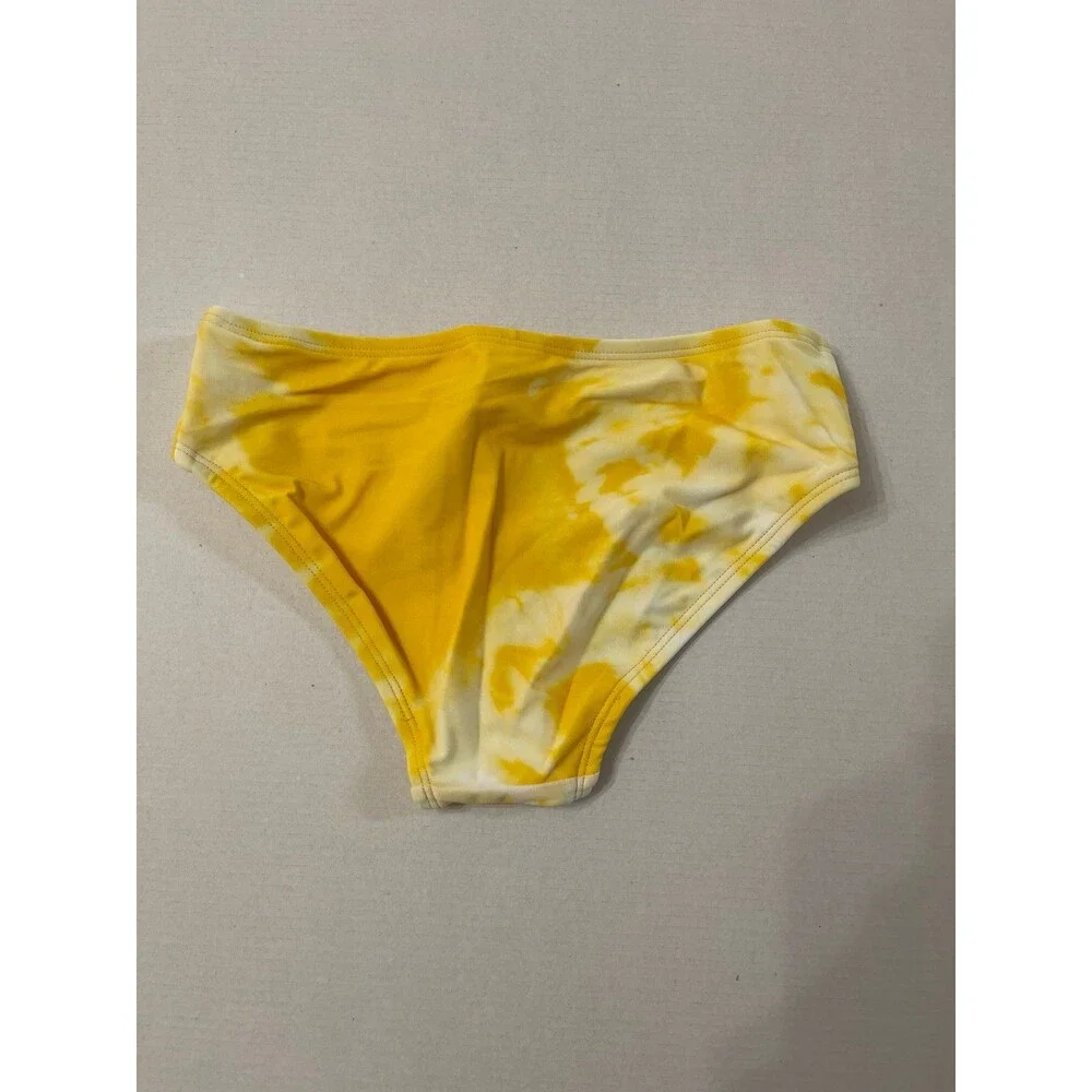 Kanu Surf Girls' Alania Flounce Bikini Size 8 Yellow New With Tag